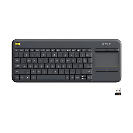Logitech K400 Plus Wireless Touch Keyboard - Black_1