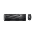 Logitech MK220 Wireless Keyboard and Mouse Combo - Black_FrontView