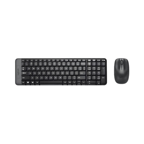 Logitech MK220 Wireless Keyboard and Mouse Combo - Black_FrontView
