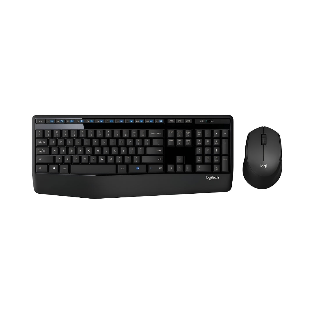 Logitech MK345 Wireless Keyboard and Mouse Combo - Black_FrontView