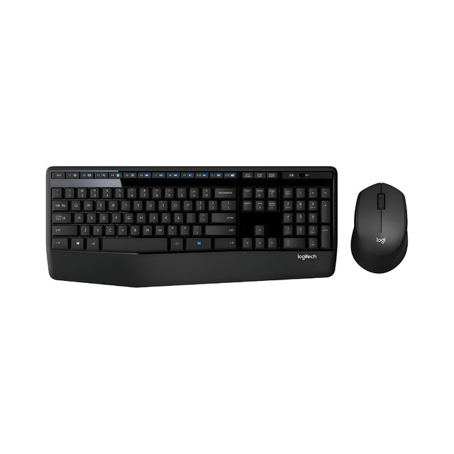 Logitech MK345 Wireless Keyboard and Mouse Combo - Black_FrontView