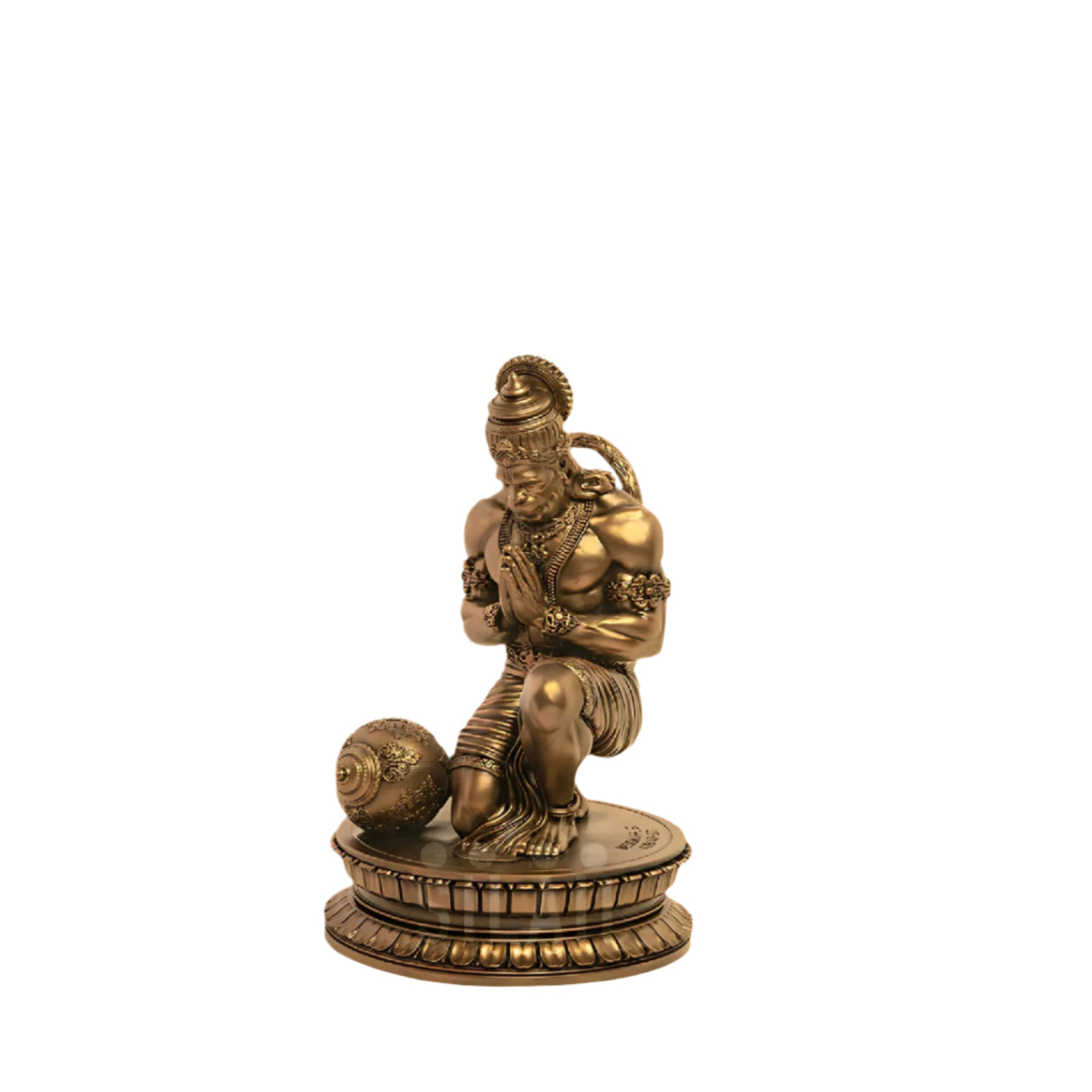 Lord Hanuman Blessed Divine 9 In Sculpture - Antique Bronze