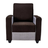 Luxor Pro Elegant Fabric Sofa Set (3+1+1 Seater) - Brown and Grey