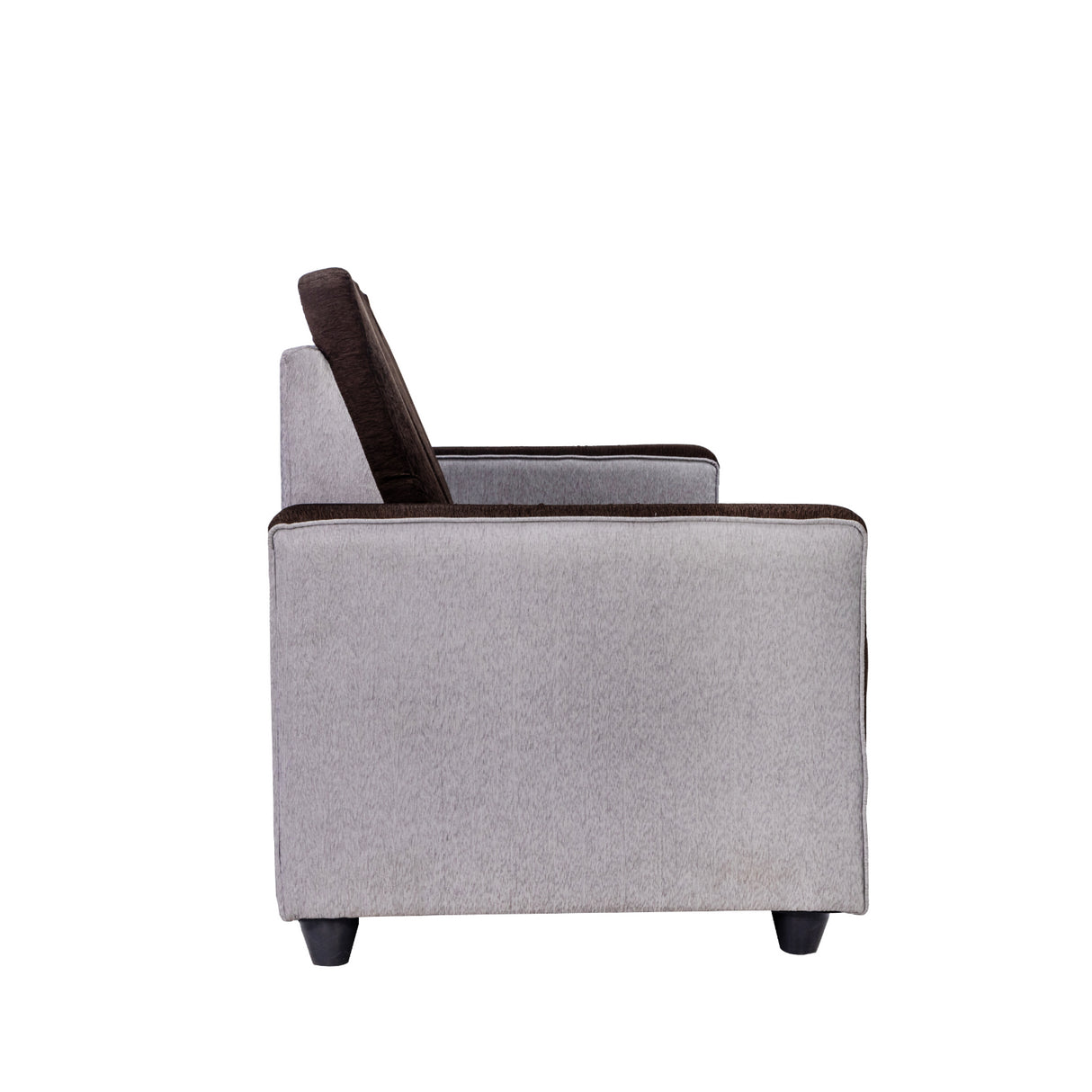Luxor Pro Elegant Fabric Sofa 3 Seater - Brown and Grey