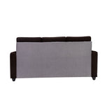 Luxor Pro Elegant Fabric Sofa 3 Seater - Brown and Grey