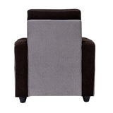 Luxor Pro Elegant Fabric Sofa Set (3+1+1 Seater) - Brown and Grey