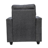 Lyon Classic Pro Comfort Fabric Sofa 1 Seater - Dark Grey