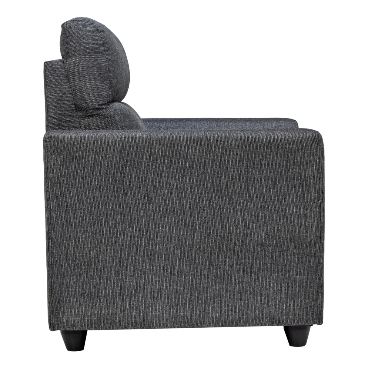 Lyon Pro Classic Comfort Fabric Sofa Set (3+1+1 Seater) - Dark Grey