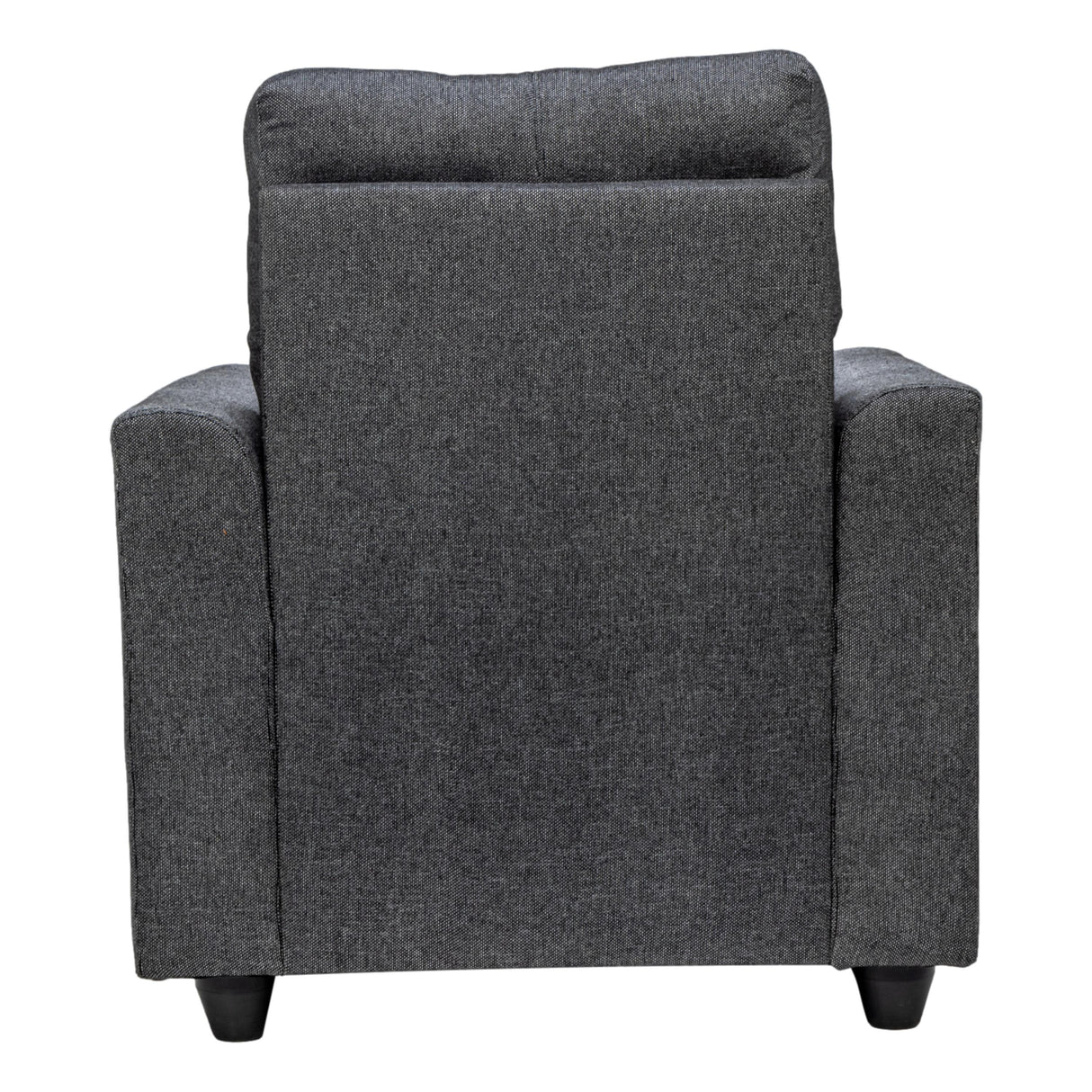 Lyon Pro Classic Comfort Fabric Sofa Set (3+1+1 Seater) - Dark Grey