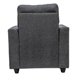 Lyon Pro Classic Comfort Fabric Sofa Set (3+1+1 Seater) - Dark Grey