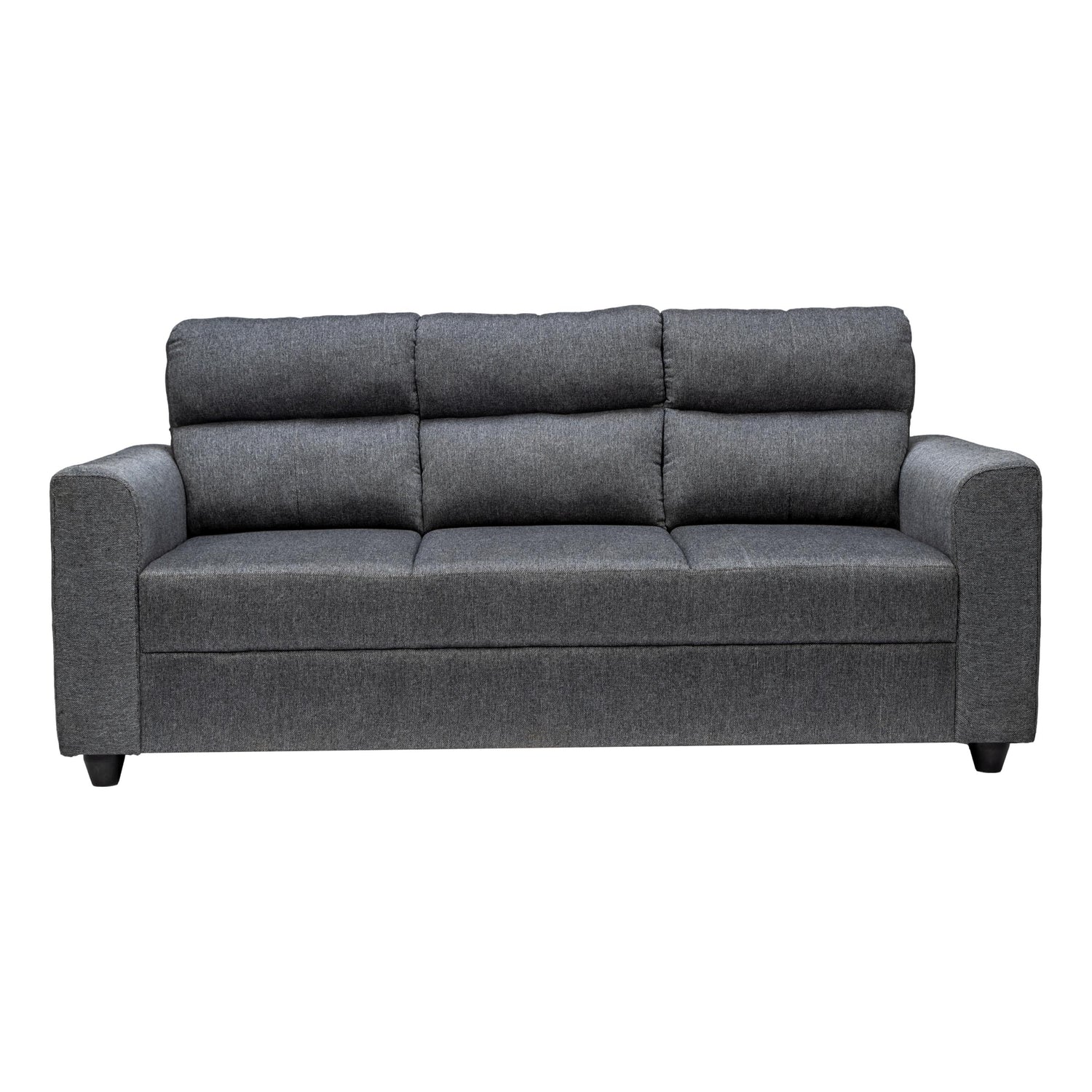 Lyon Classic Pro Comfort Fabric Sofa 3 Seater - Dark Grey