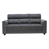 Lyon Classic Pro Comfort Fabric Sofa 3 Seater - Dark Grey