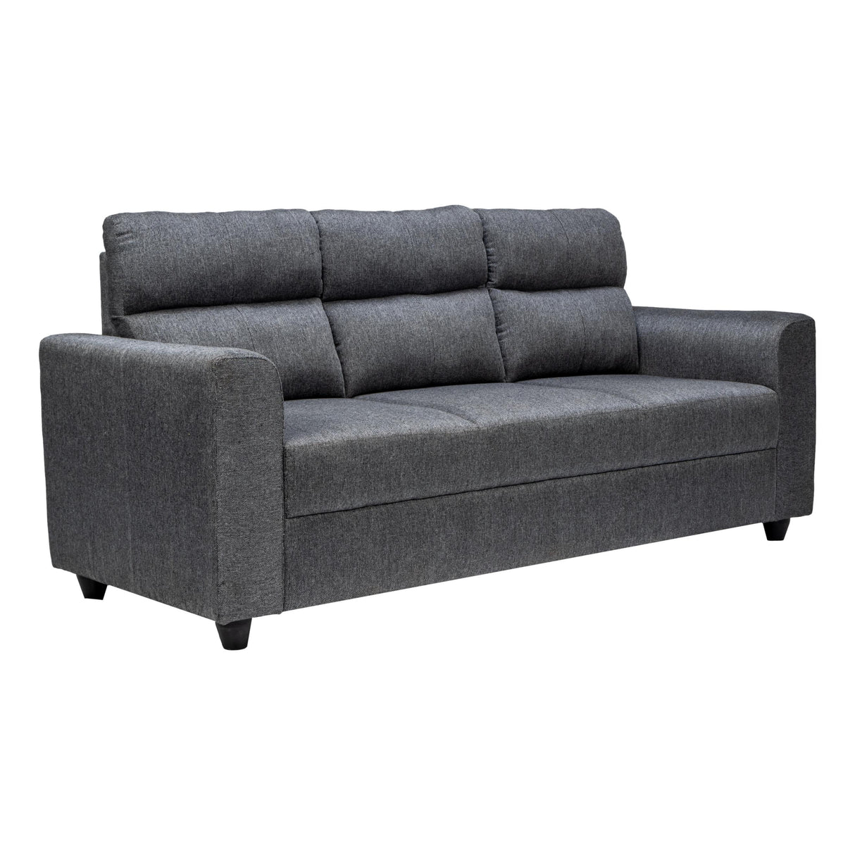 Lyon Classic Pro Comfort Fabric Sofa 3 Seater - Dark Grey