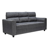 Lyon Classic Pro Comfort Fabric Sofa 3 Seater - Dark Grey