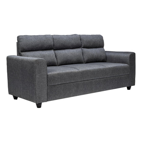 Lyon Classic Pro Comfort Fabric Sofa 3 Seater - Dark Grey