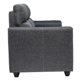 Lyon Classic Pro Comfort Fabric Sofa 3 Seater - Dark Grey