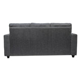 Lyon Classic Pro Comfort Fabric Sofa 3 Seater - Dark Grey