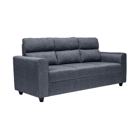 Lyon Classic Comfort Fabric Sofa 3-Seater - Dark Grey_1