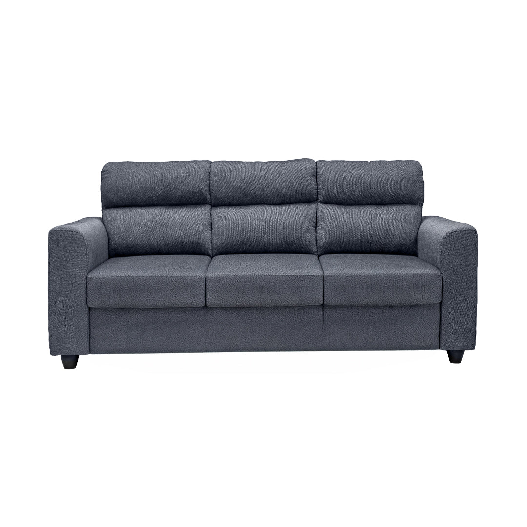 Lyon Classic Comfort Fabric Sofa 3-Seater - Dark Grey_2
