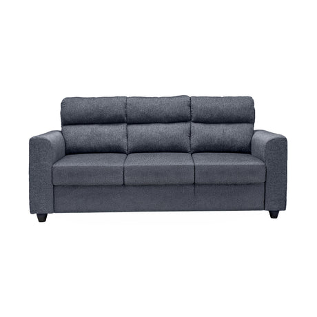 Lyon Classic Comfort Fabric Sofa 3-Seater - Dark Grey_2