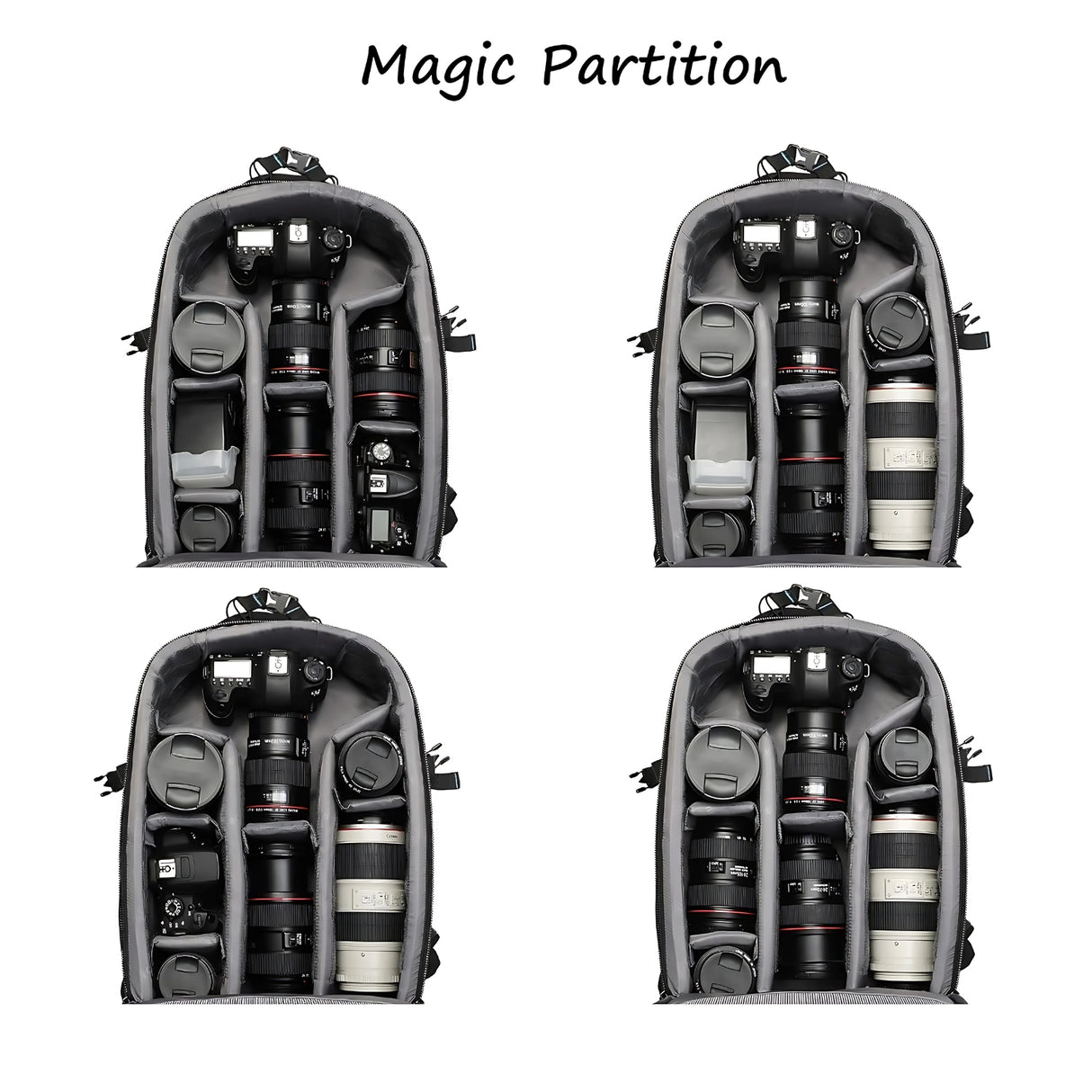 MOBIUS CAM SSS Trendsetter Mark 2 Backpack - Spacious Design Laptop Compartment Padded Straps Black 5