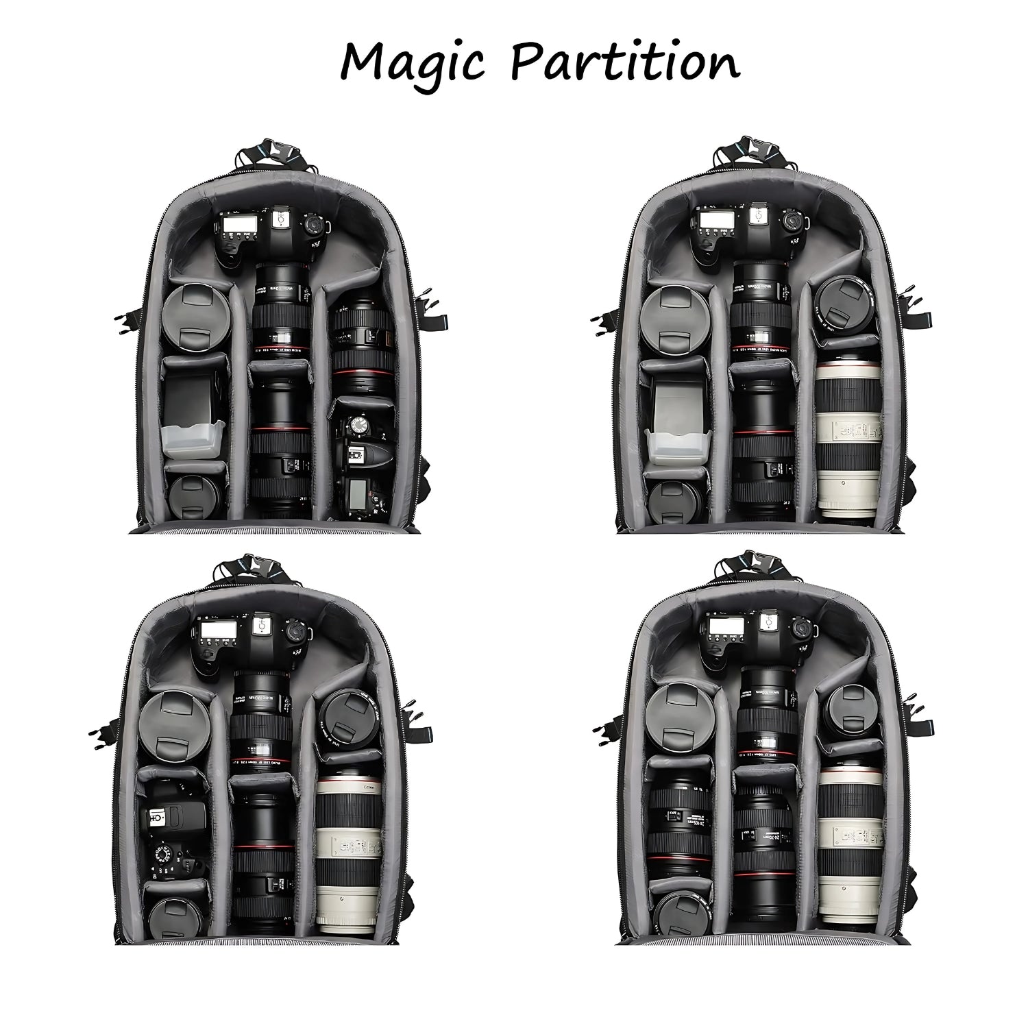 MOBIUS CAM SSS Trendsetter Mark 2 Backpack - Spacious Design Laptop Compartment Padded Straps Black 5