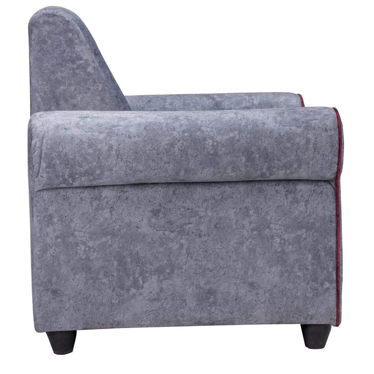 Madrid Pro Deluxe Rolled Arm Fabric Sofa Set (3+1+1 Seater) - Light Grey