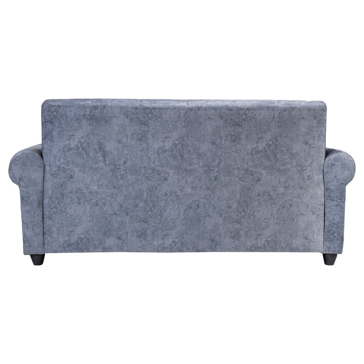 Madrid Pro Deluxe Rolled Arm Fabric Sofa 3 Seater - Light Grey