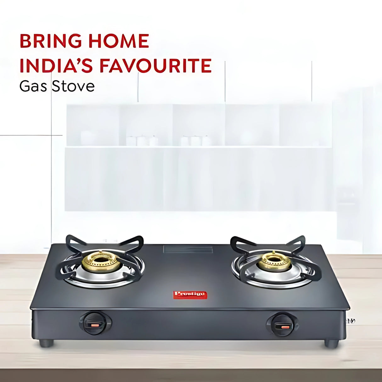 Prestige Magic Plus 2-Burner Gas Stove Sleek Design High Efficiency – Black