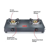 Prestige Magic Plus 2-Burner Gas Stove Sleek Design High Efficiency – Black