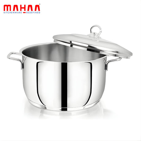 Mahaa Avanti Stainless Steel Cook and Serve Biryani Pot with Lid 14 cm \ 1.2 L_2