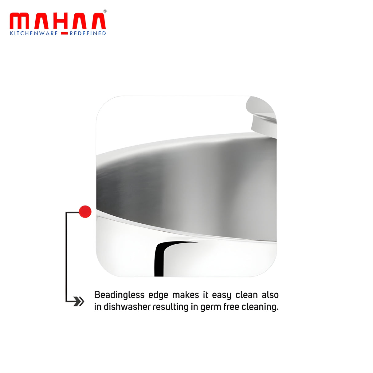 Mahaa Avanti Stainless Steel Cook and Serve Biryani Pot with Lid 14 cm \ 1.2 L_5
