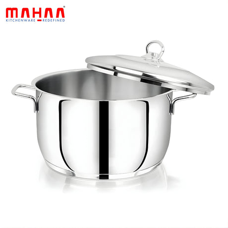 Mahaa Avanti Stainless Steel Cook and Serve Biryani Pot with Lid 16 cm \ 2 L_2