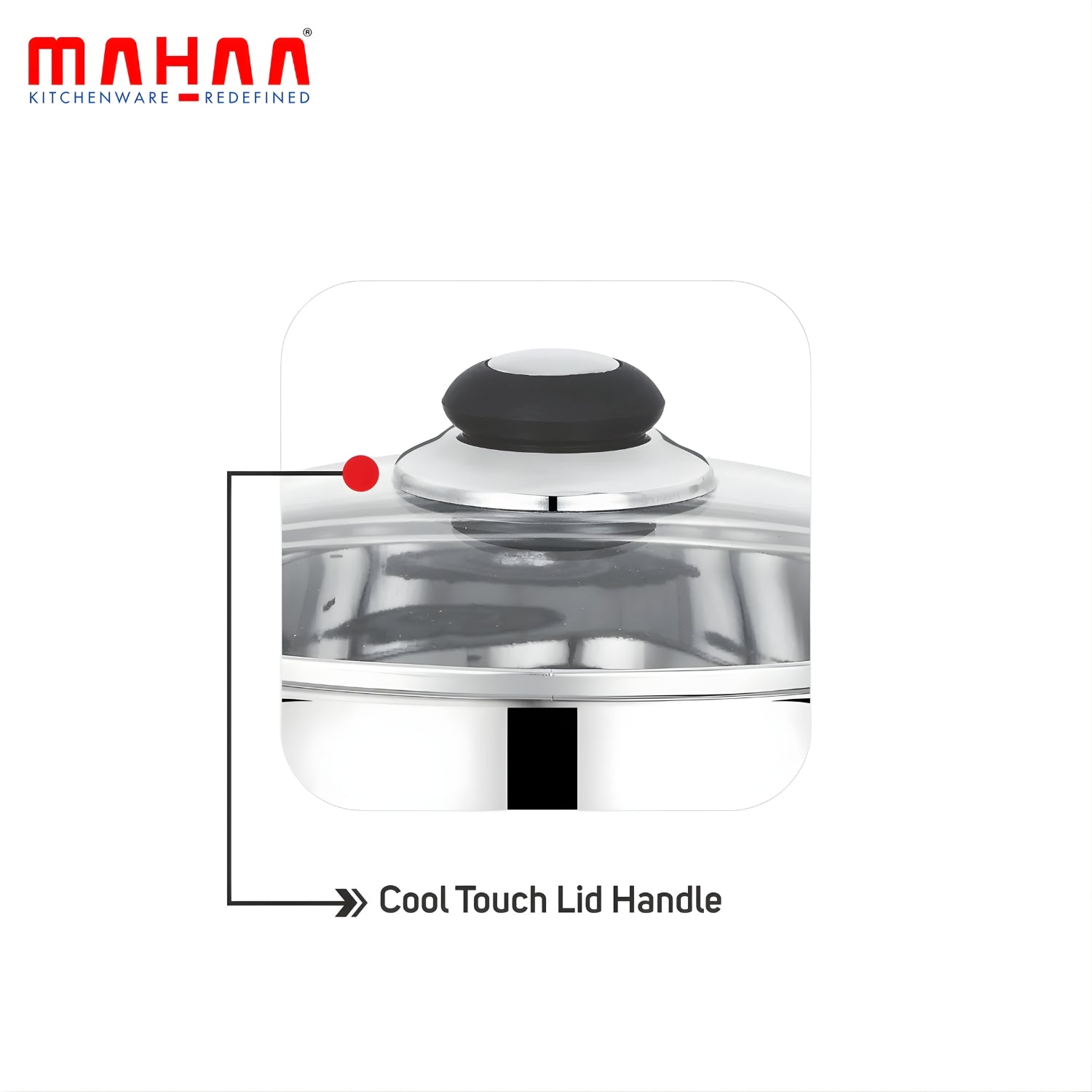Mahaa Avanti Stainless Steel Cook and Serve Biryani Pot with Lid 16 cm \ 2 L_6