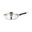 Mahaa Chroma Stainless Steel Fry Pan with Lid 20 cm \ 1.5 L_Front View