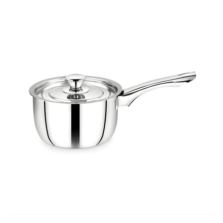 Mahaa Classic Stainless Steel Sauce Pan with Lid 14 cm \ 1.2 L_1