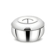 Mahaa Curve Plain Premium Double Wall Insulated SS Casserole with Lid 2000 ml_1