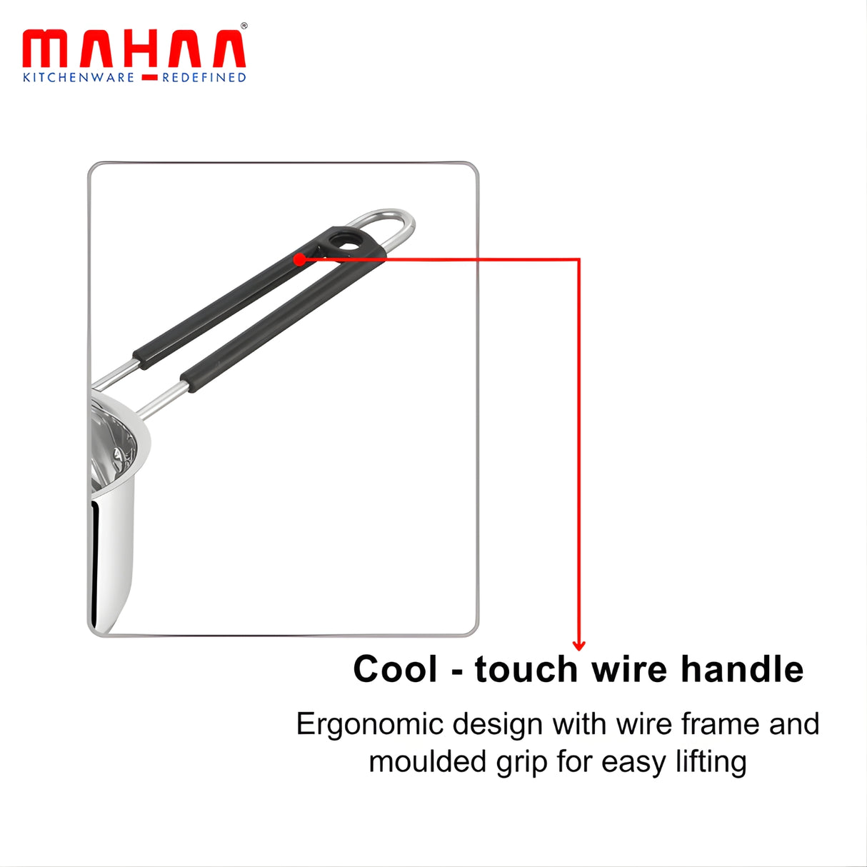 Mahaa Utena Stainless Steel Sauce Pan 14 cm_5
