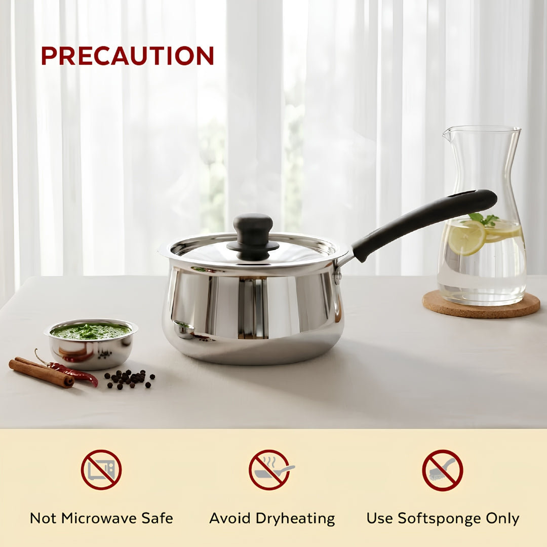 Mahaa Wave Stainless Steel Sauce Pan with Lid 14 cm _ 1.6 L_Features2