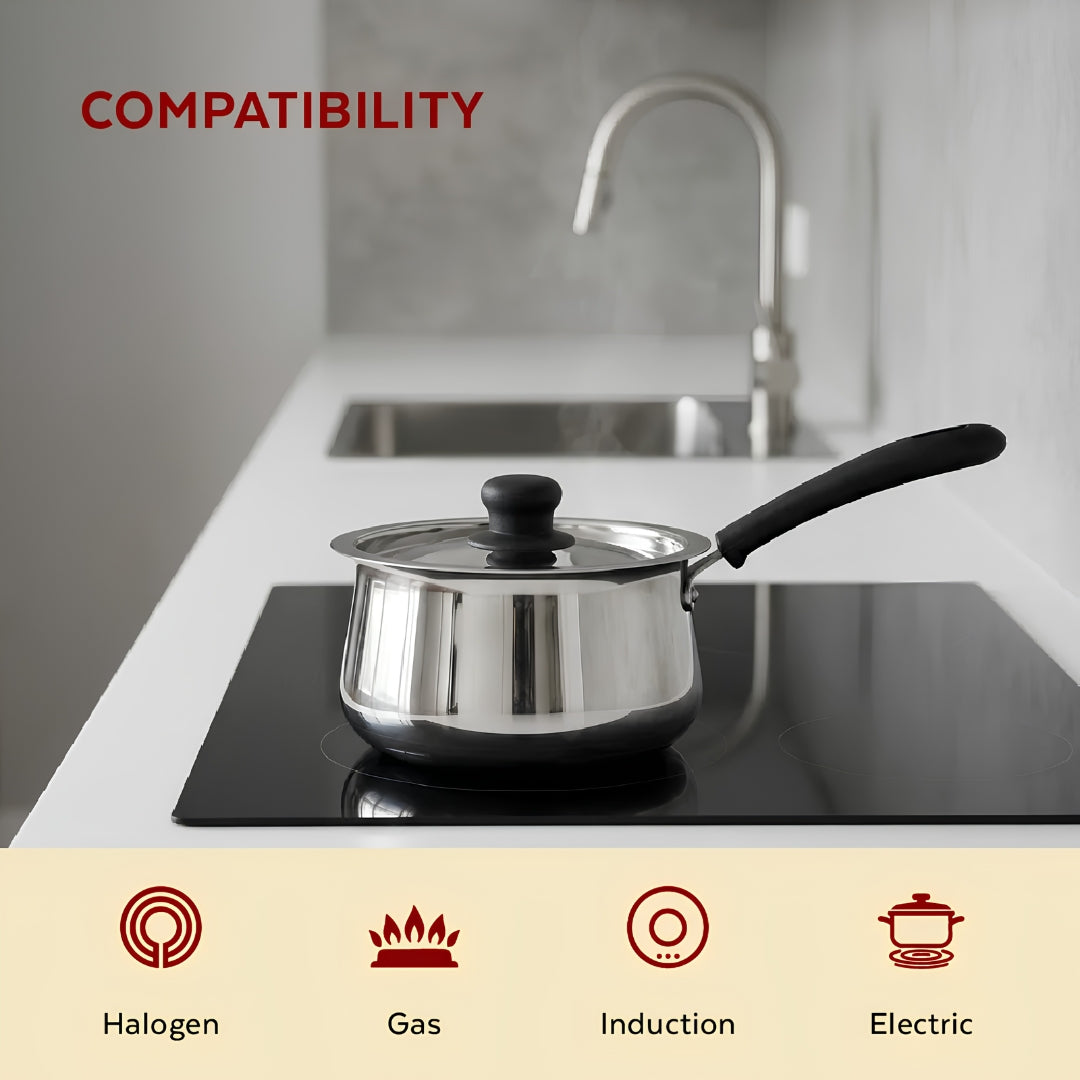 Mahaa Wave Stainless Steel Sauce Pan with Lid 14 cm _ 1.6 L_Features3