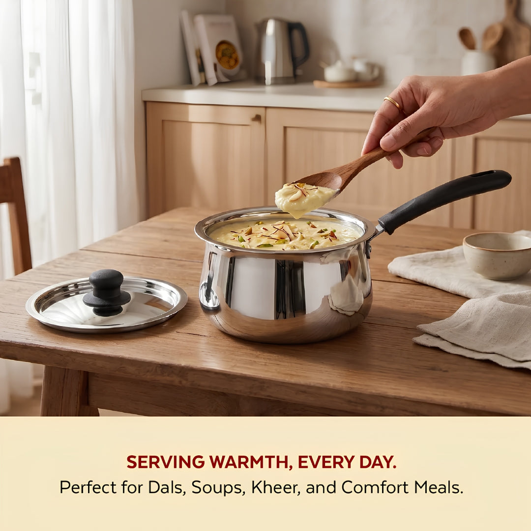 Mahaa Wave Stainless Steel Sauce Pan with Lid 14 cm _ 1.6 L_Features5