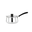 Mahaa Wave Stainless Steel Sauce Pan with Lid 14 cm _ 1.6 L_Front View