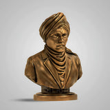 Mahakavi Bharathiyar 8 In Sculpture - Antique Bronze