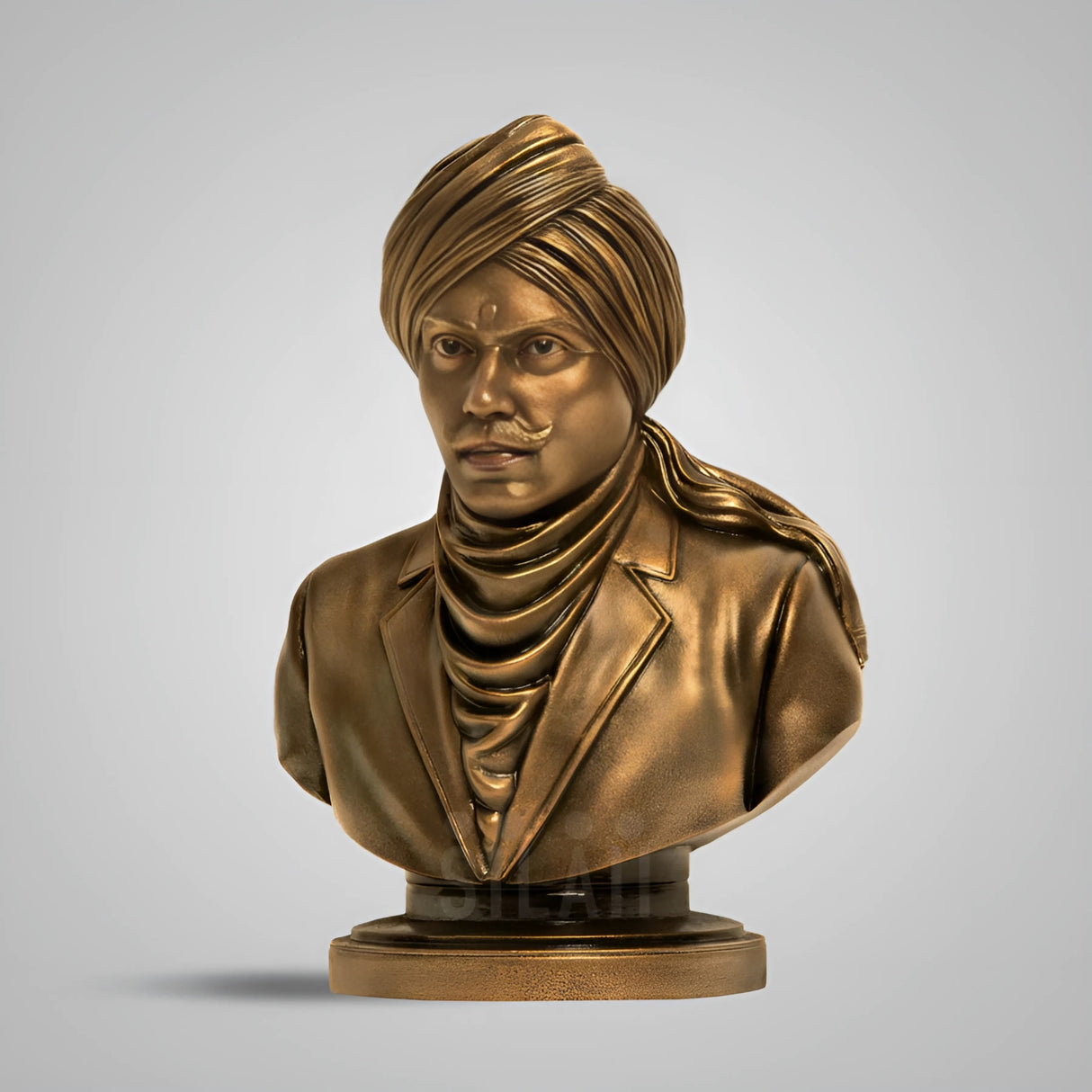 Mahakavi Bharathiyar 8 In Sculpture - Antique Bronze