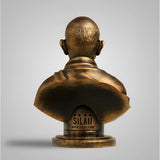 Mahatma Gandhi Bust 8 In Sculpture - Antique Bronze