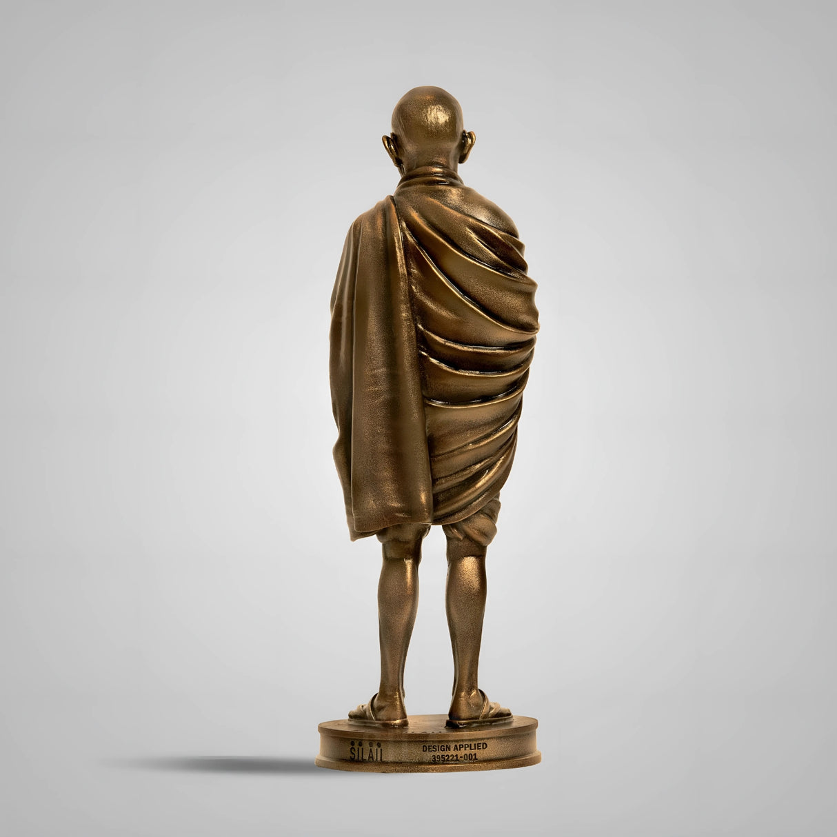 Mahatma Gandhi Full Figure 1 Feet Sculpture - Antique Bronze