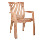 Settle Majestic Arm Plastic Chair - Teakwood
