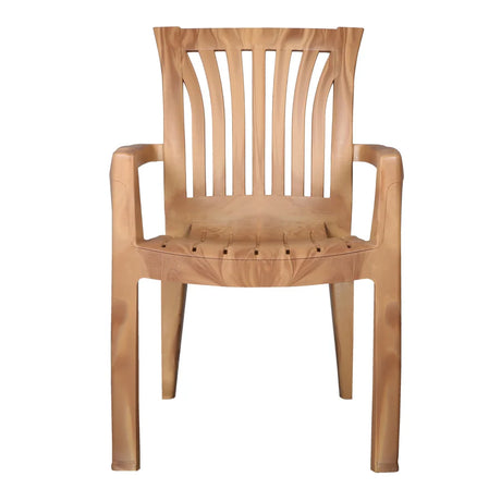 Settle Majestic Arm Plastic Chair - Teakwood