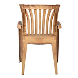 Settle Majestic Arm Plastic Chair - Teakwood