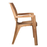 Settle Majestic Arm Plastic Chair - Teakwood